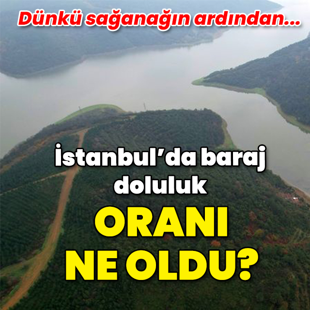 Dünkü yağışla baraj doluluk oranı ne oldu?