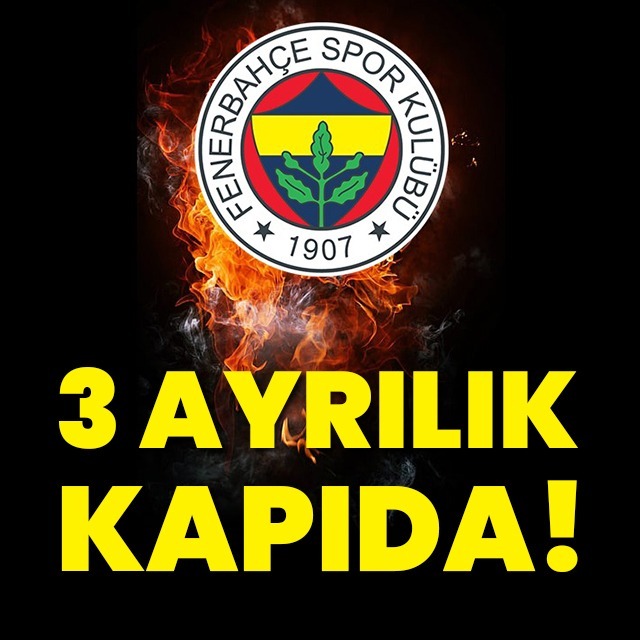 Fenerbahçe'de 3 ayrılık kapıda!