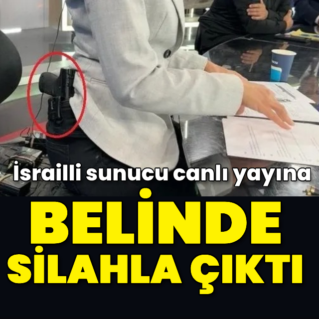 İsrailli sunucu Lital Shemesh, canlı yayına belinde silahla çıktı