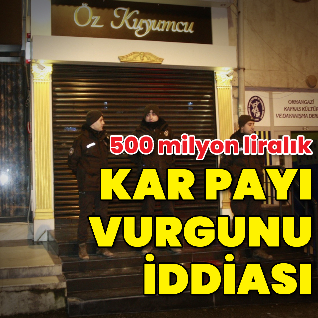 Kuyumcu hakkında "kar payı vurgunu" iddiası