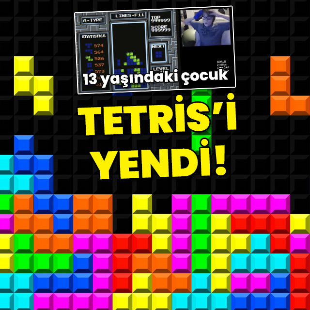 13 yaşındaki çocuk Tetris'i yendi