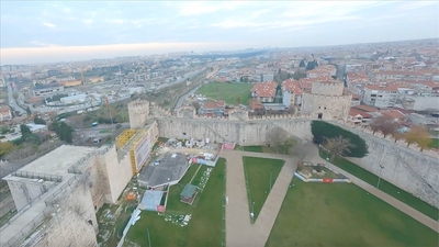 Zindanıyla nam salıyor... Havadan görüntülendi