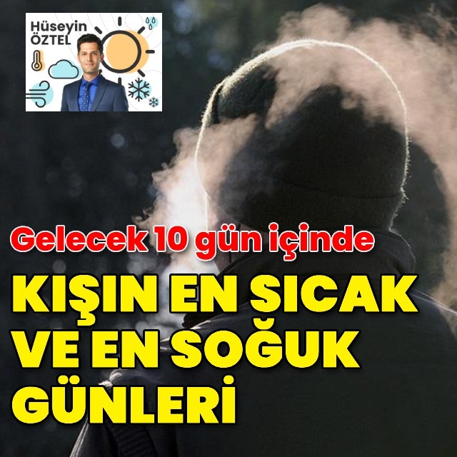 Kışın en sıcak en soğuk günlerini yaşayacağız