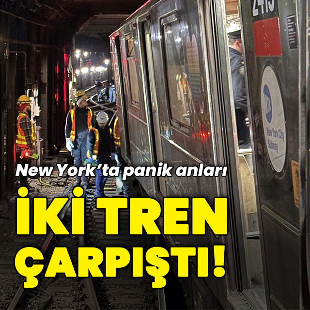 300 yolcu taşıyan tren başka bir trenle çarpıştı!