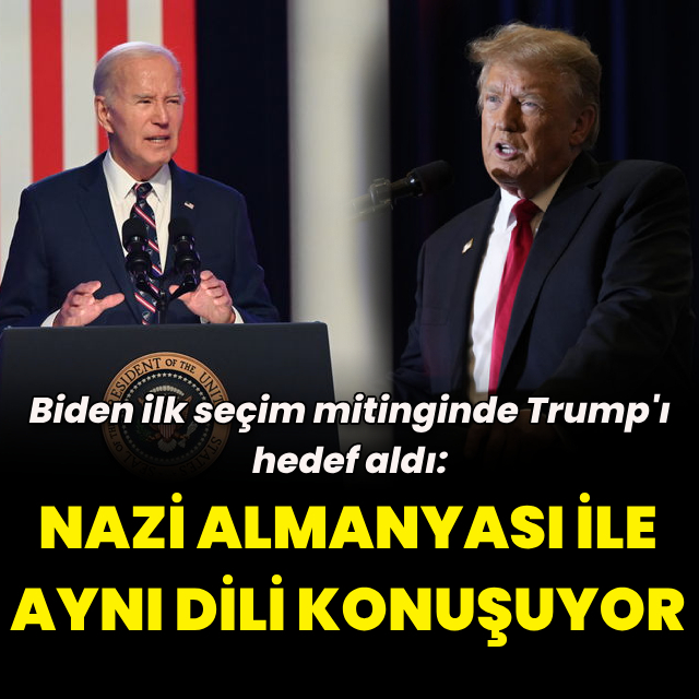 Biden, Trump'ı hedef aldı