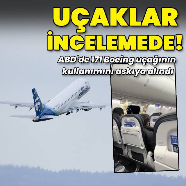 ABD'de 171 Boeing uçakları incelemede!