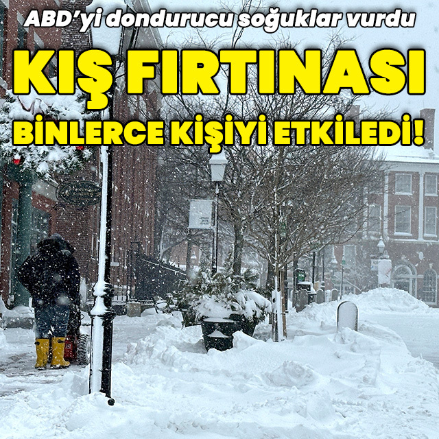 Kış fırtınası binlerce kişiyi etkiledi!