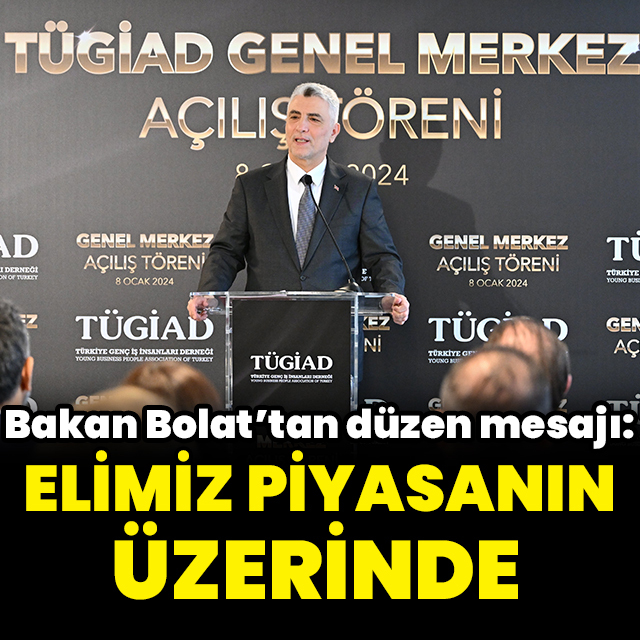 Ömer Bolat: Elimiz piyasanın üzerinde