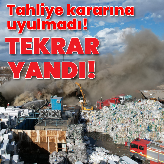 Tahliye kararına uyulmadı, tekrar yandı!