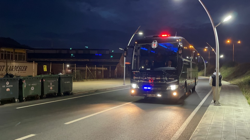 Beşiktaş kafilesi Rize'de