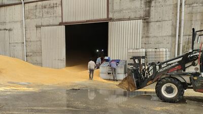 Tonlarca mısırın altında kalan işçi yaşamını yitirdi