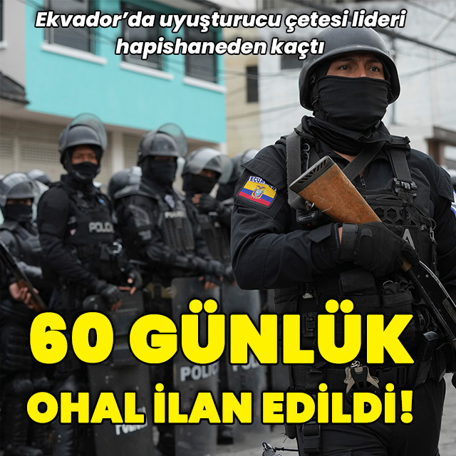 Ekvador'da uyuşturucu çetesi lideri hapishaneden kaçtı