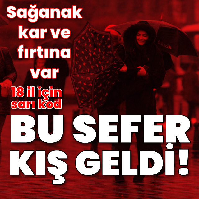 Türkiye soğuk ve yağışlı havanın etkisinde! Sağanak, kar ve fırtına var