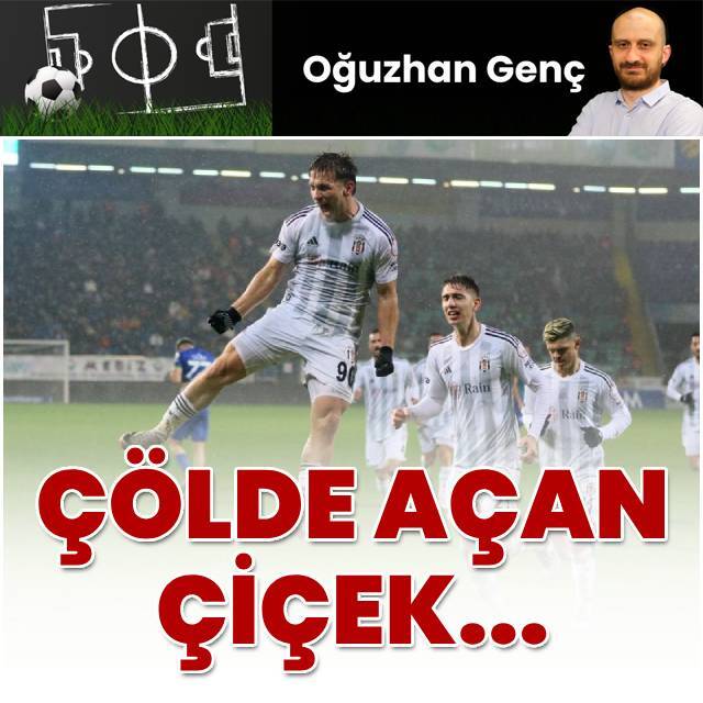 Çölde açan çiçek...