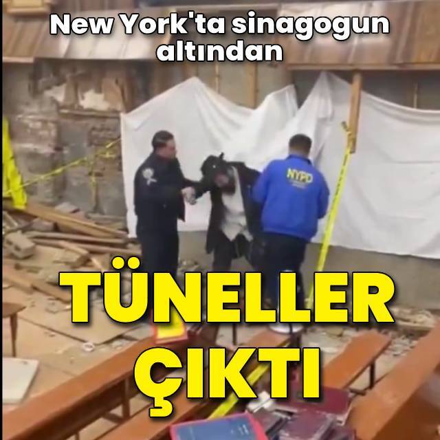 New York'ta sinagogun altından tüneller çıktı