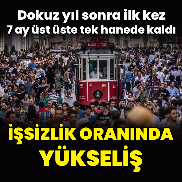 İşsizlik rakamları açıklandı