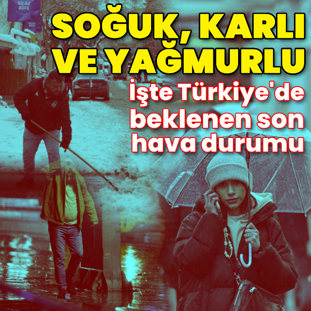 Batıda ayaz, doğuda kar, kuzey ve güneyde yağmur var
