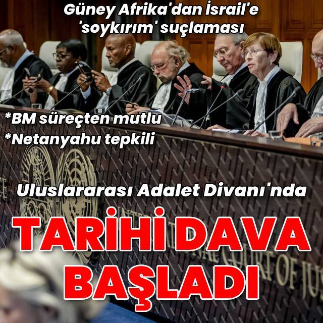 İsrail'e açılan soykırım davası başladı