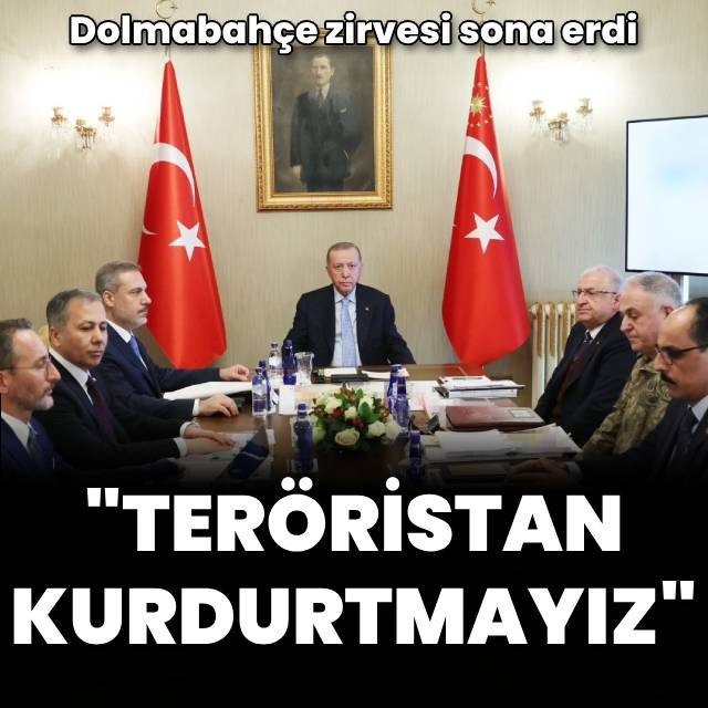 Dolmabahçe'de güvenlik zirvesi