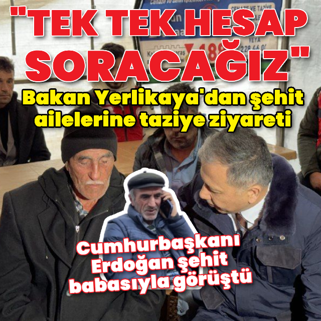 "Tek tek hesap soracağız"