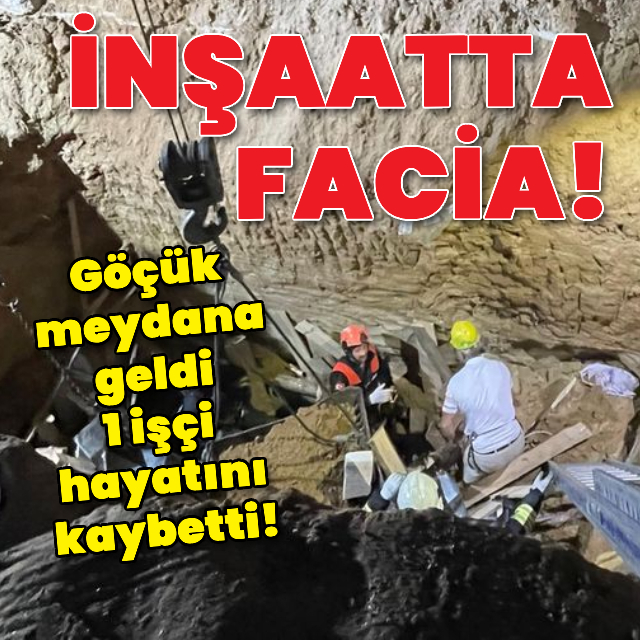 Fabrika inşaatında göçük meydana geldi!