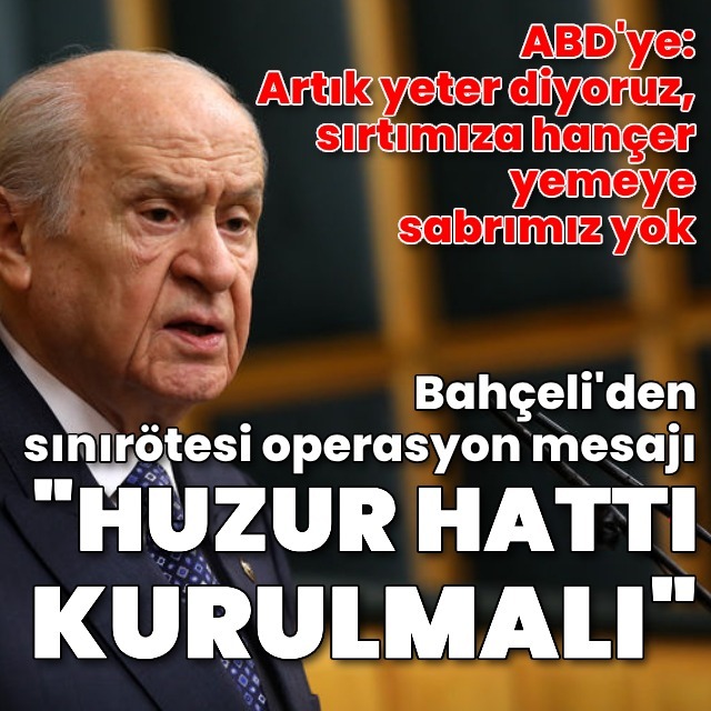 "Sınırda huzur hattı kurulmalı"