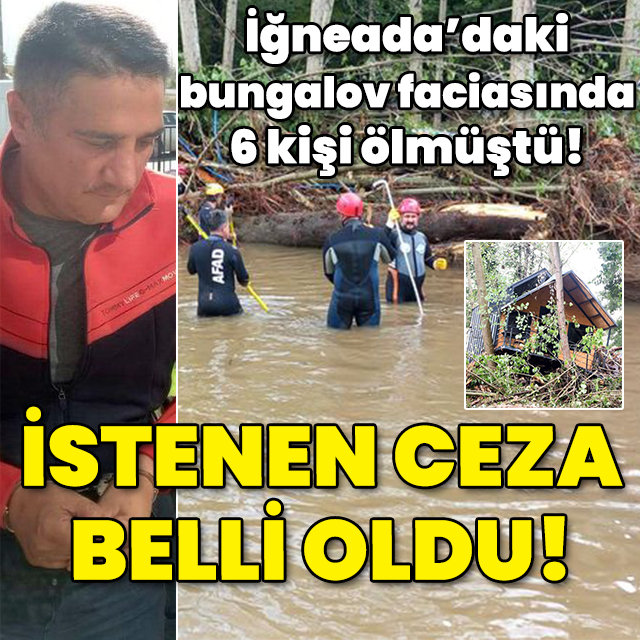 İğneada'daki faciada 6 kişi ölmüştü! İstenen ceza belli oldu!
