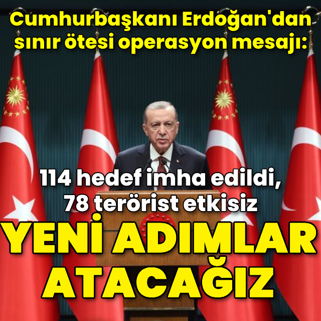 Cumhurbaşkanı Erdoğan'dan açıklamalar