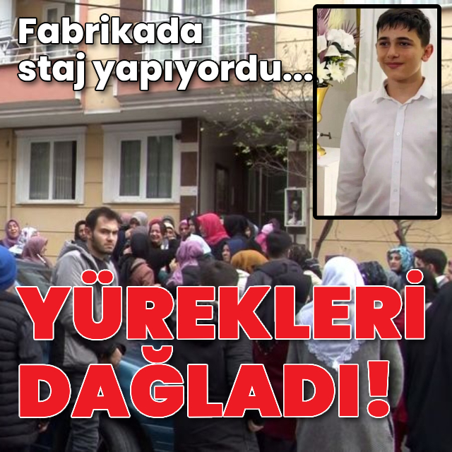 Çok acı! 14 yaşındaki çocuğun kafası makineye sıkıştı