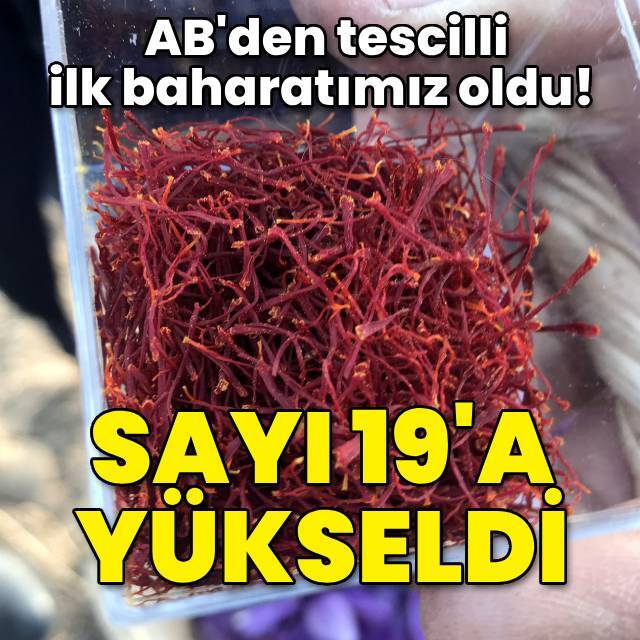 AB'den tescilli ilk baharatımız oldu!