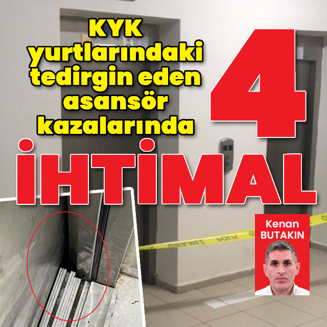  Tedirgin eden asansör arızalarında 4 ihtimal