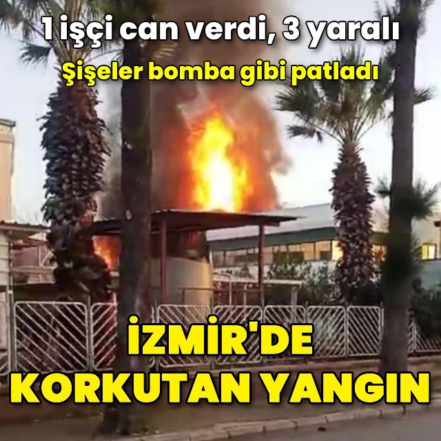 İzmir'de korkutan yangın