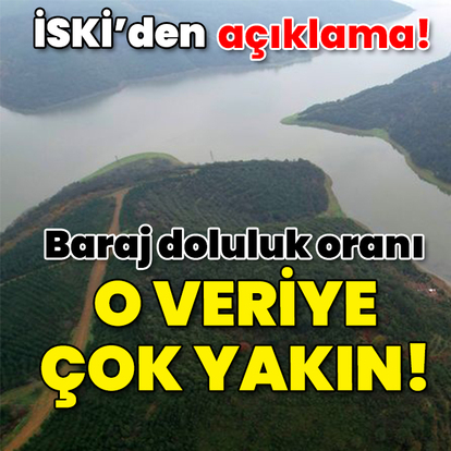 İSKİ açıkladı: Barajlar o veriye çok yakın!