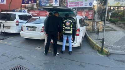 Değnekçilik yapan 3 kişiye gözaltı