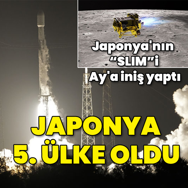Japonya'nın "SLIM"i, Ay'a iniş yaptı! Japonya 5. ülke oldu!