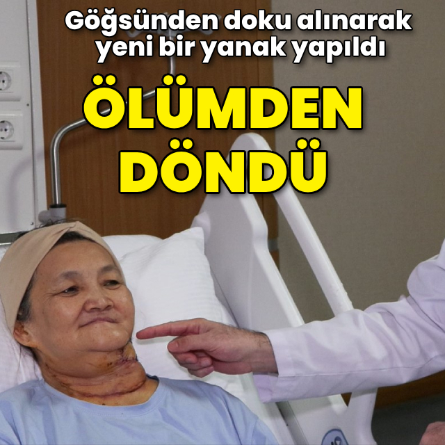 Yanağından ceviz büyüklüğünde tümör alınan kadın ölümden döndü