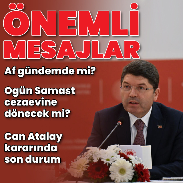 Adalet Bakanı Tunç'tan önemli açıklamalar
