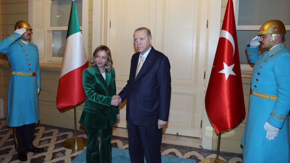 İtalyan Başbakanı Meloni'yi kabul etti