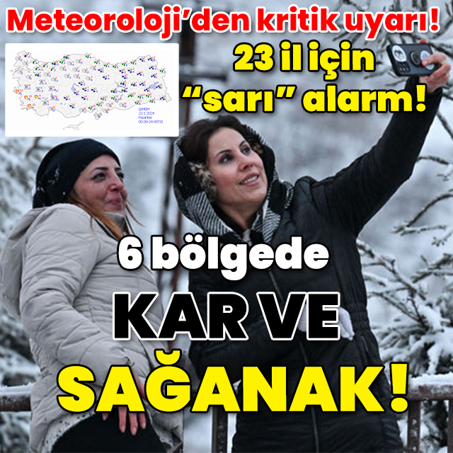 Meteoroloji'den kritik uyarı! 6 bölgede kar ve sağanak!