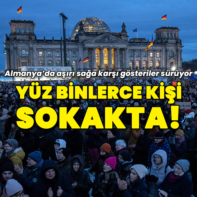 Almanya'da yüz binlerce kişi sokağa indi