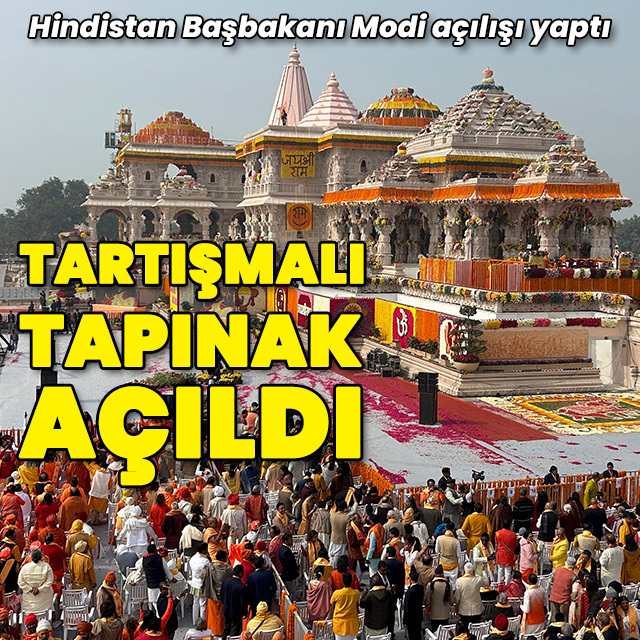 Hindistan'da tartışmalı tapınak açıldı
