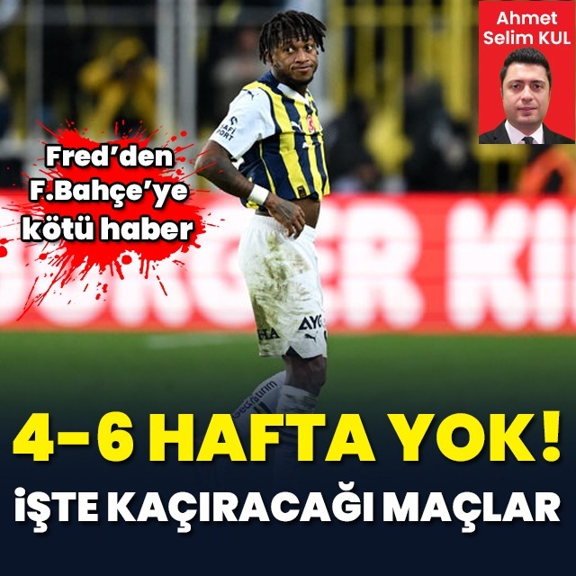 Fenerbahçe'ye kötü haber!