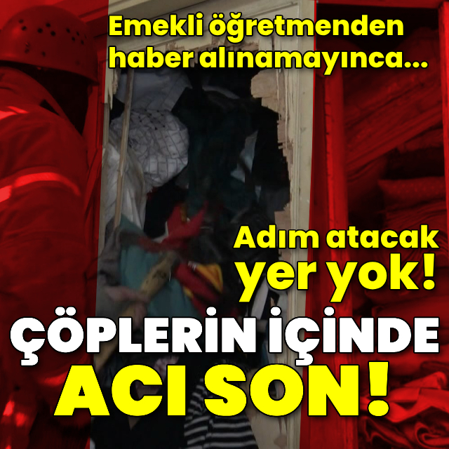 Çöp evde acı son!