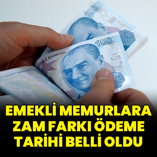 Emekli Sandığı için zam farkı ödeme tarihi belli oldu
