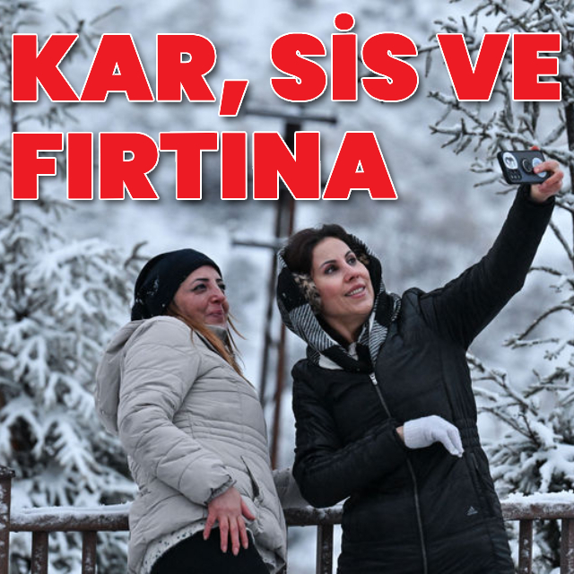 Sis, kar ve fırtına alarmı