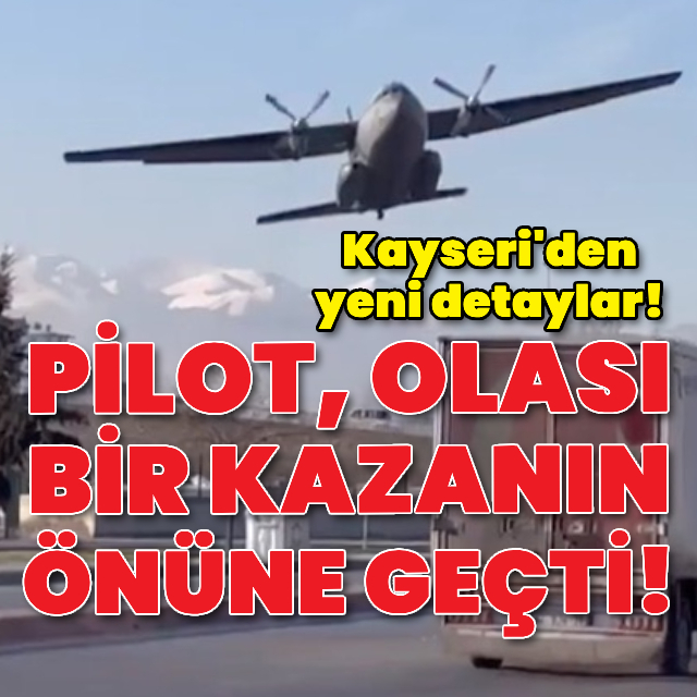 Askeri eğitim uçağı acil iniş yaptı
