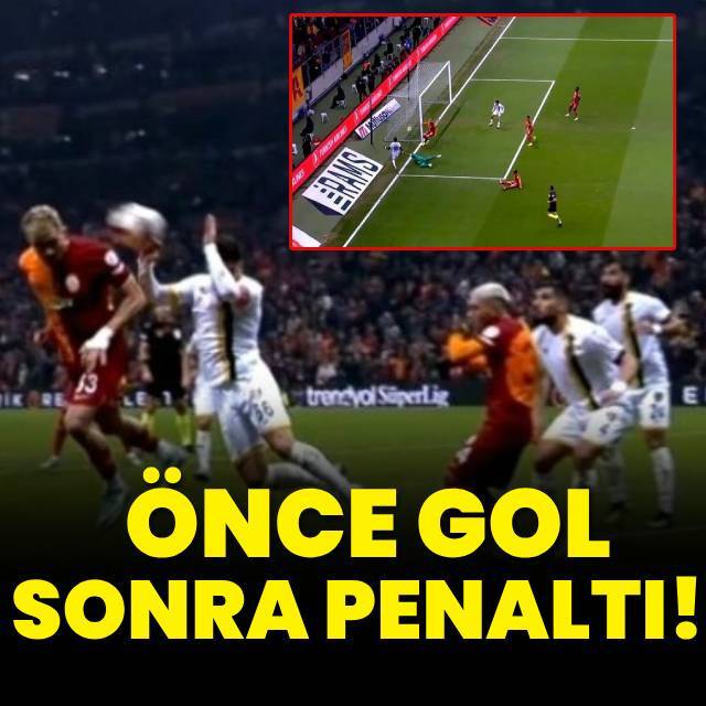 Önce gol, sonra penaltı!