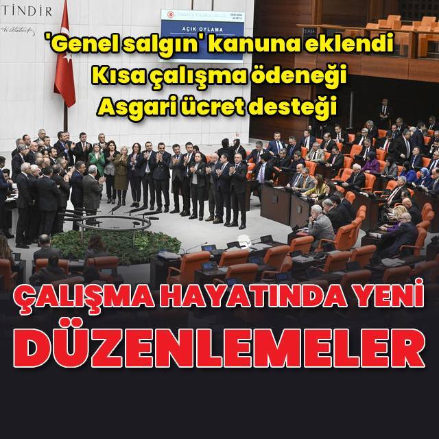 Çalışma hayatına dair düzenlemeler TBMM'de kabul edildi