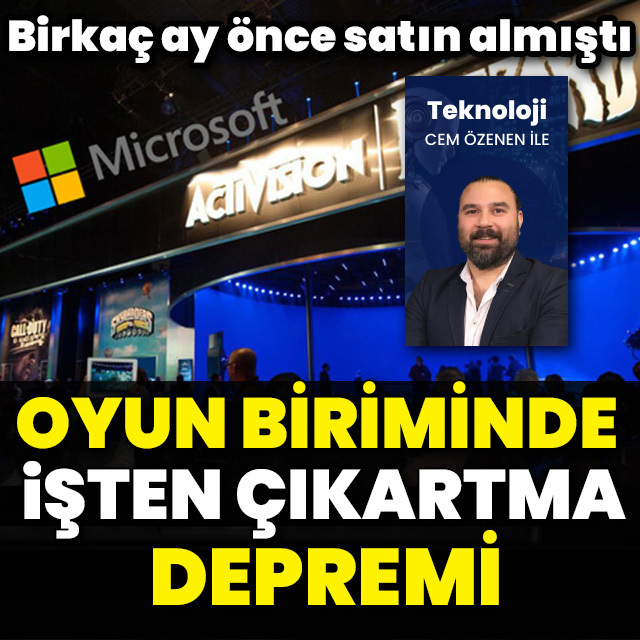 Oyun biriminde işten çıkartma depremi