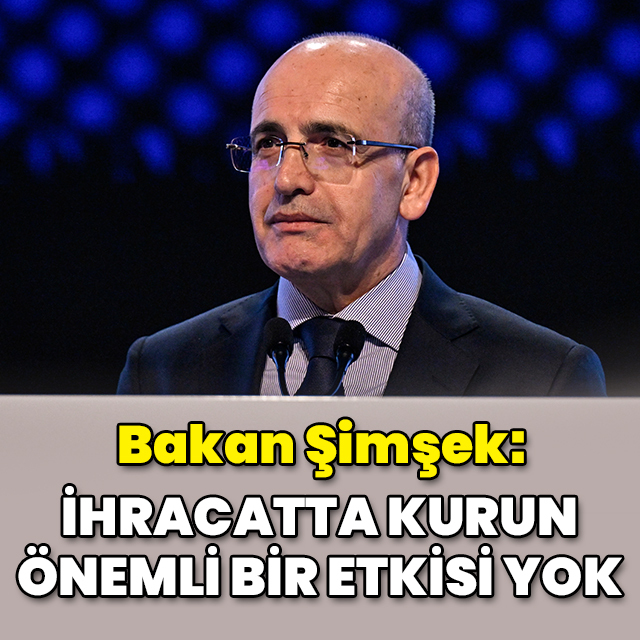 "İhracatta kurun önemli bir etkisi yok"